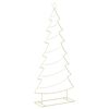 vidaXL Albero di Natale in metallo con supporto KUOPIO 210 cm Acciaio