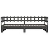 vidaXL Dormeuse Estraibile Grigia 2x(90x200) cm Legno Massello di Pino