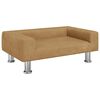 vidaXL Lettino per Cani Marrone 70x45x26,5 cm in Velluto