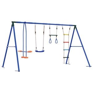 vidaXL Set di Altalene per Esterni Multicolore Acciaio e PE