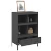 vidaXL Credenza Nera 68x39x101,5 cm in Acciaio