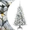 vidaXL Albero di Natale Artificiale con Rami Pieghevoli Bianco 120 cm