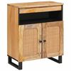 vidaXL Credenza Marrone 60 x 33 x 75 cm Legno di mango massello