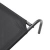 vidaXL Cuccia per Cani Rialzata Nera 110x65x20cm Tela Oxford e Acciaio