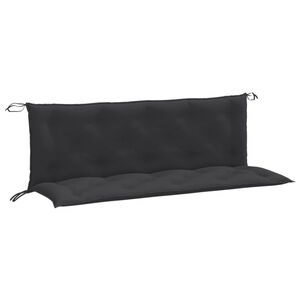 vidaXL Cuscini Panca Giardino 2pz Antracite M&eacute;lange 150x50x7cm Tessuto
