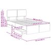 vidaXL Struttura del letto Nero 120 x 200 cm Legno ingegnerizzato