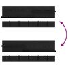 vidaXL Appendiabiti a muro con lo scaffale Rovere Nero 90 x 15 x 36 cm