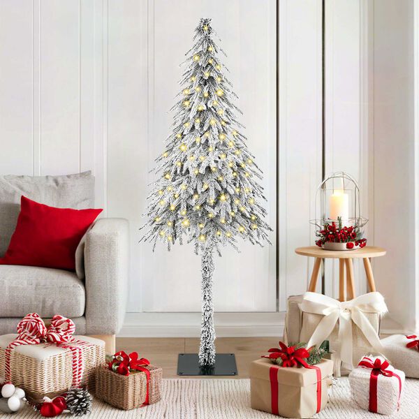 vidaXL Albero di Natale con 150 LED Bianco 150 cm PE e Acciaio