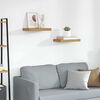 vidaXL Scaffale da parete 2 pcs Beige 40 x 23,5 x 4 cm