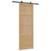 vidaXL Porta scorrevole ORKDAL Marrone 83 x 232 cm Pino massello