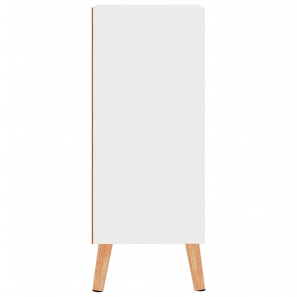 vidaXL Credenza Bianco Lucido 60x30x72 cm in Legno Multistrato
