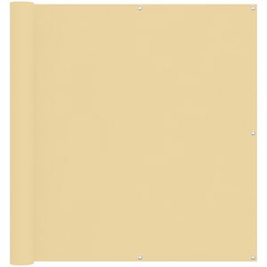 vidaXL Schermo da balcone Sabbia 110 x 400 cm Tessuto Oxford