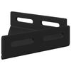 vidaXL Staffa Angolare 2 pcs Nero 138,5 x 50,5 x 16 mm Ferro