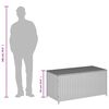 vidaXL Contenitore da Giardino Beige Misto 190L in Polyrattan