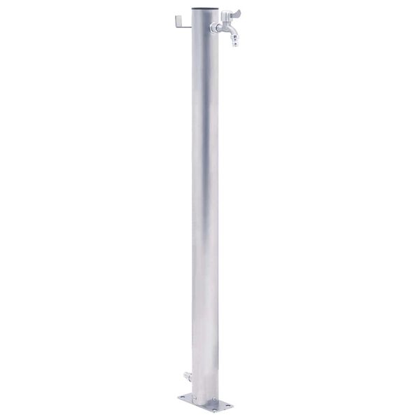 vidaXL Colonna d'Acqua da Giardino 40 cm Acciaio Inox Rotonda