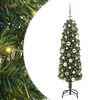 vidaXL Albero di Natale artificiale con luci a LED Verde 120 cm