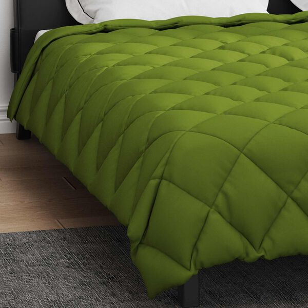 vidaXL Duvet Invernale Verde 220 x 260 cm Microfibra