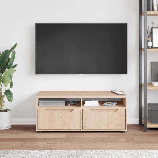 vidaXL Mobile TV VISNES Rovere Sonoma 100x40x38 cm Legno Multistrato