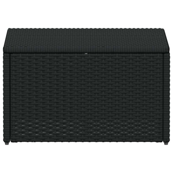 vidaXL Set Divani da Giardino 4 pz con Cuscini in Polyrattan Nero