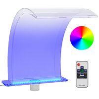vidaXL Fontana da Piscina con LED RGB in Acrilico 50 cm