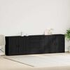 vidaXL Credenza Rovere Nero 240 x 33 x 70 cm Legno multistrato