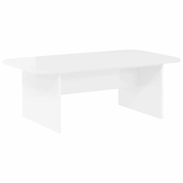 vidaXL Tavolino da salotto Bianco Lucido 93 x 53 x 33 cm