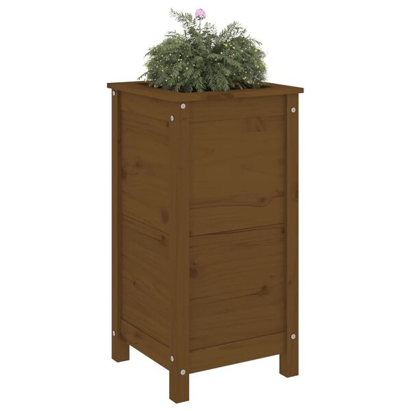 vidaXL Fioriera da Giardino Ambra 40x40x78 cm Legno Massello di Pino