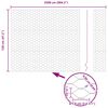 vidaXL Recinzione con Posto Grigio 1,2 x 25 m Acciaio
