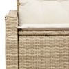 vidaXL Divano da giardino con cuscino 123 x 62 x 69 cm polyrattan
