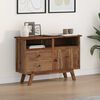 vidaXL Credenza Naturale 100 x 30 x 68 cm Legno di teak solido