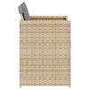 vidaXL Sedie da Giardino con Cuscini 4 pz Beige Misto in Polyrattan