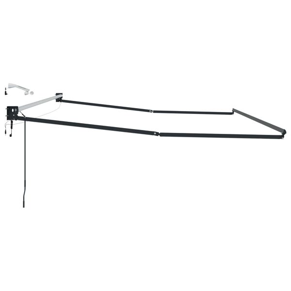 vidaXL Struttura della tenda elettrica retrattile Antracite 4 x 2 m