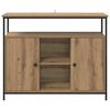 vidaXL Credenza Rovere artigianale 100 x 35 x 80 cm Legno multistrato