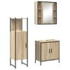 vidaXL Set di mobili per il bagno 3 pz Marrone 60 x 30 x 60 cm