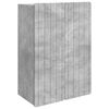 vidaXL Mobiletto a muro Grigio Cemento 66 x 34,5 x 92 cm
