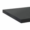 vidaXL Mensole a Muro 2 pz 100x30x3 cm Nero in Acciaio Inossidabile
