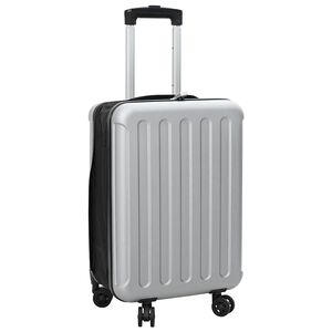 vidaXL Valigia con blocco Argento 34 x 23 x 55.5 cm Plastica ABS