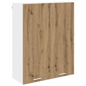 vidaXL Armadio pensile con porta Rovere artigianale 80 x 31 x 100 cm