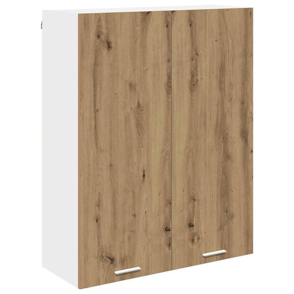 vidaXL Armadio pensile con porta Rovere artigianale 80 x 31 x 100 cm