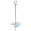 vidaXL Ancora per Terra 2 pz &Oslash;10 x 30 cm Metallo Galvanizzato Argento
