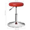vidaXL Sgabello da Bar Rosso Vino in Similpelle