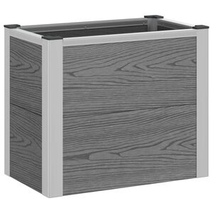 vidaXL Letto rialzato da giardino Grigio 50 x 30 x 22 cm