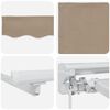 vidaXL Tenda retrattile manuale Beige 4 &times; 3 m