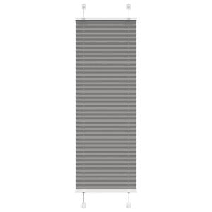 vidaXL Tenda Plissettata Antracite 40x150 cm Larghezza Tessuto 39,4 cm