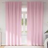 vidaXL Tende Blackout con Anelli 2 pcs Rosa baby 260 x 140 cm