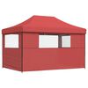 vidaXL Tenda Party Borgogna 279 x 410 x 315 cm Tessuto Oxford
