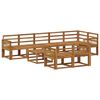 vidaXL Set di divani da esterno 9 pcs Naturale