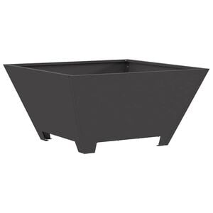vidaXL Braciere Nero 60 x 60 x 30 cm Acciaio Corten