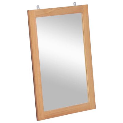 vidaXL Specchio da Parete in Legno Massello di Teak 50x70 cm