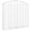 vidaXL Cesto Gabbione ad Arco 200x50x180/200 cm Ferro Zincato